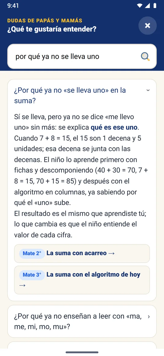 Dudas de papás